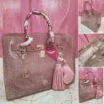 Glitter Jelly Tote Bag (Birkin Style)