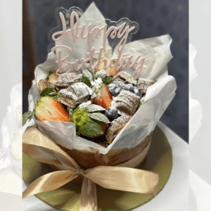 Burnt Cheesecake with Toppings