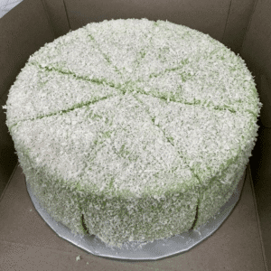 Pandan Custard Cake 7”