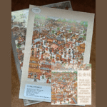 1 sheet Large CELEBRATION scene sticker set