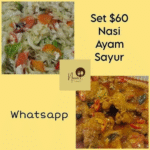 Set Combo Nasi, Ayam & Sayur